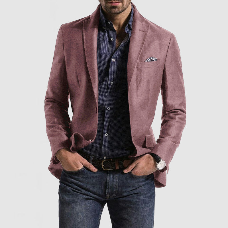 Slim Fit Men's Wool Blazer Classic Style