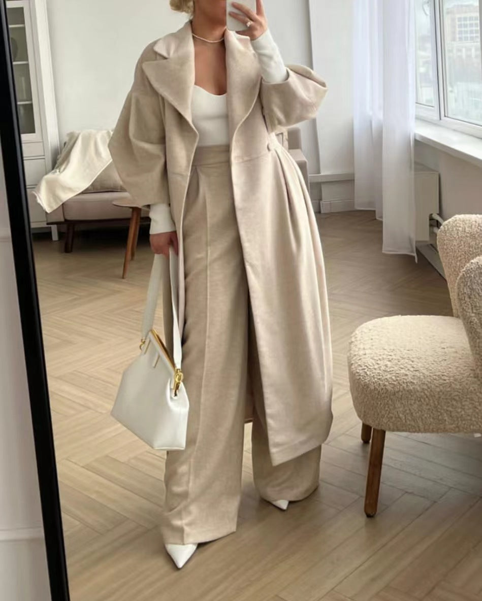Timeless Ladies Classic Long Coat - EasyApparels