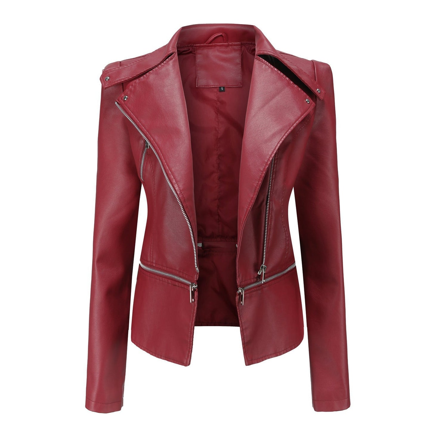 Classic Women's Leather Biker Jacket