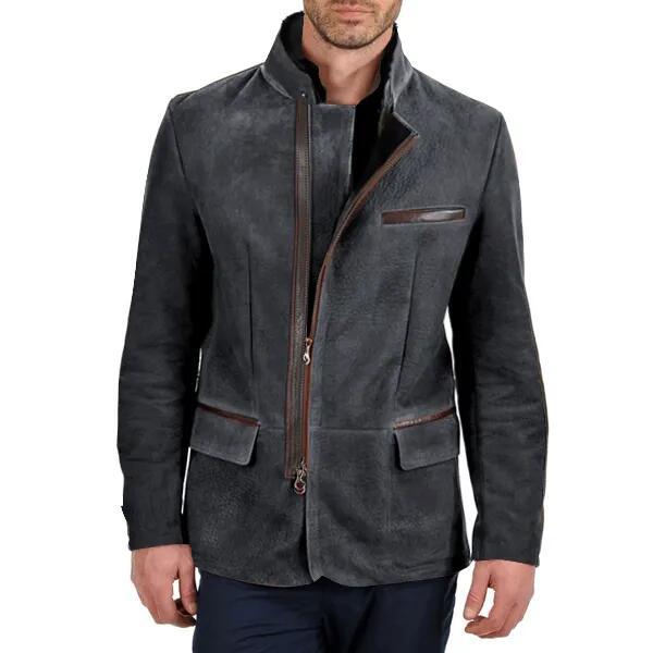 Stylish Men's Slim Fit Zip Jacket - EasyApparels