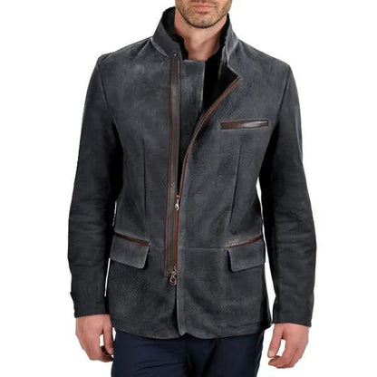Stylish Men's Slim Fit Zip Jacket - EasyApparels