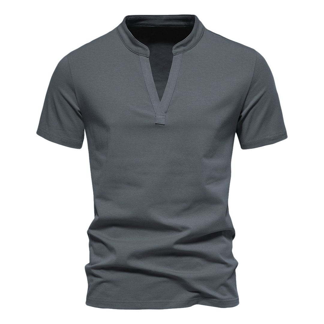 Classic Fit Mens V-Neck Tee Shirt - Vossary
