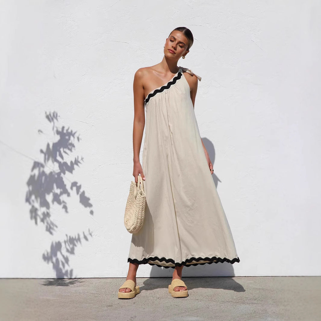 Loose Fit Off Shoulder Summer Dress for Women - EasyApparels