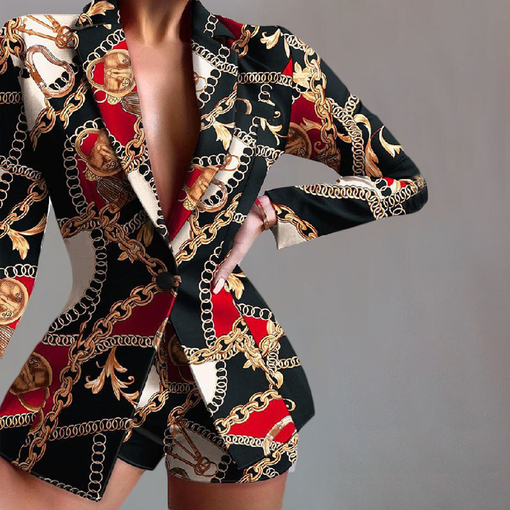 Classic 2-Piece Leopard Print Suit