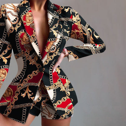 Classic 2-Piece Leopard Print Suit