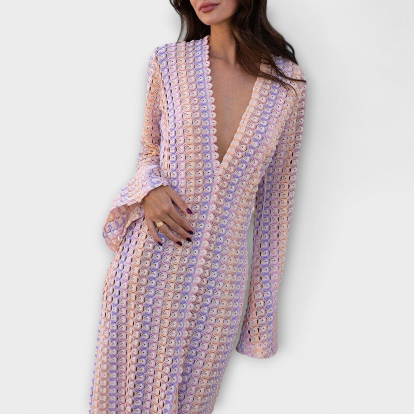 Comfy V-Neck Summer Maxi Dress