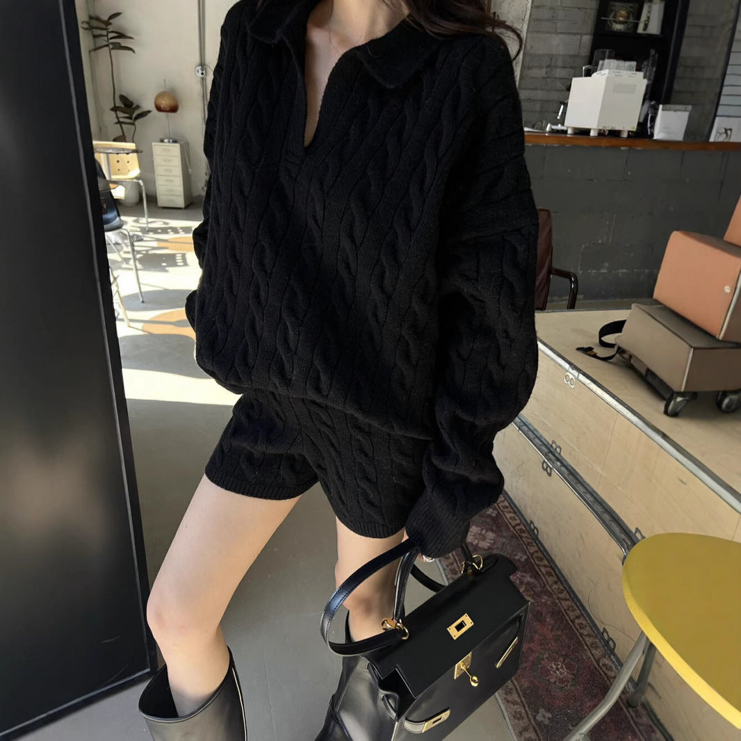 Cozy Cable Knit Women's 2-Piece Sweater Set - EasyApparels
