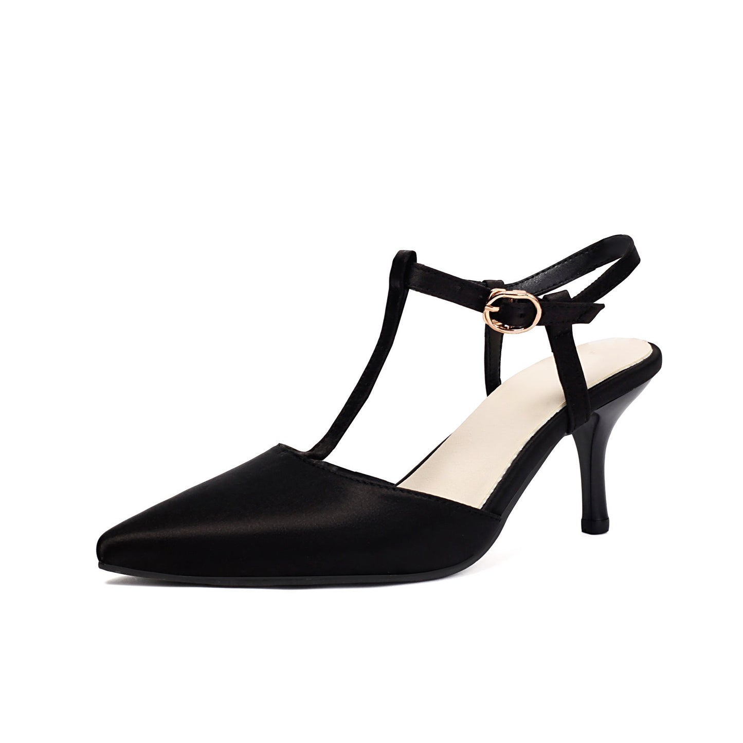 Women's Elegant High Heel T-Strap Sandals