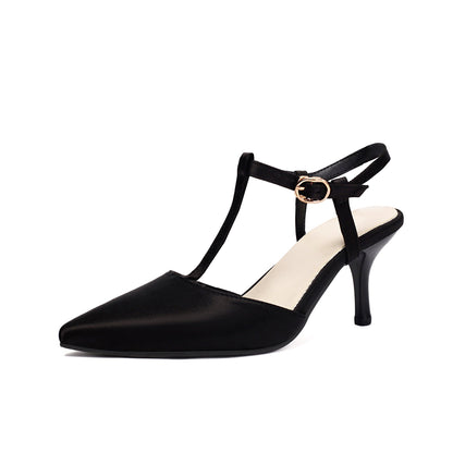Women's Elegant High Heel T-Strap Sandals