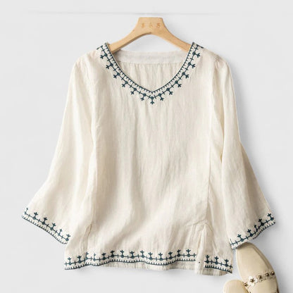Taysia | Classic V-Neck Women's Top
