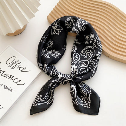 Soft Silk Patterned Women's Scarf