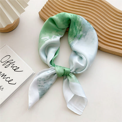 Soft Silk Patterned Women's Scarf