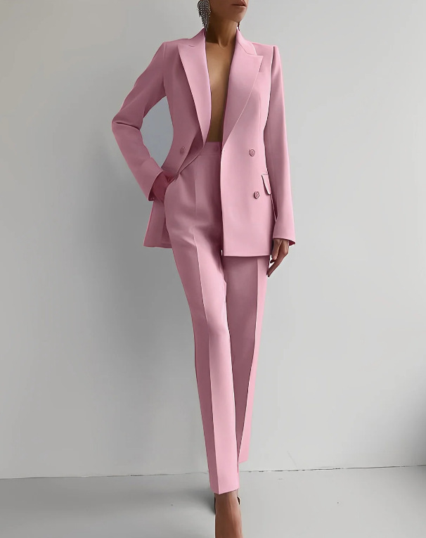 Classic 2-Piece Women's Blazer Suit - Vossary