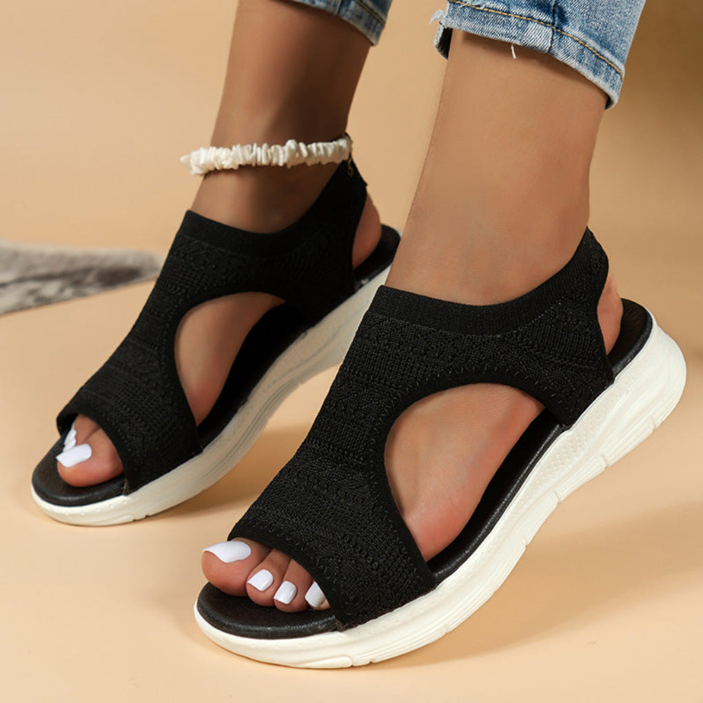 Comfortable Padded Mesh Athletic Sandals - Vossary