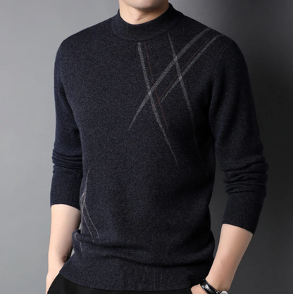 Men's Slim Fit Soft Wool Sweater - EasyApparels