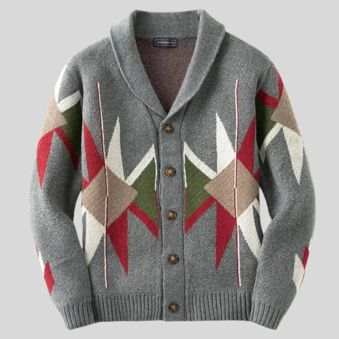 Classic Textured Wool Sweater Cardigan - EasyApparels