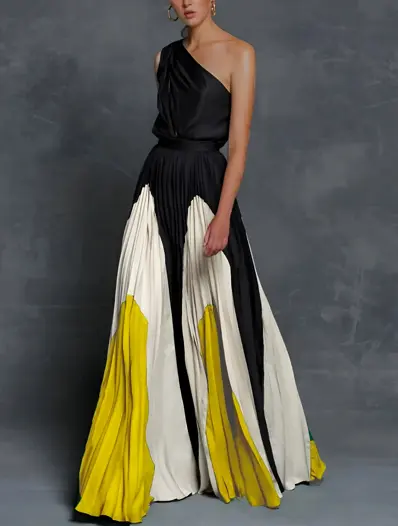 Chic Off The Shoulder Long Evening Dress - EasyApparels