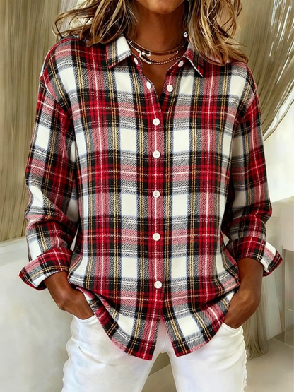 Timeless Plaid Women's Shirt - Vossary