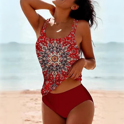 Classic Halter Neck Swimsuit Set