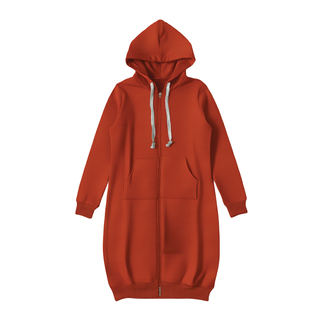 Casual Oversized Zip Up Hoodie