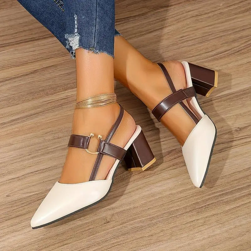 Comfortable Low Heel Slingbacks for Women