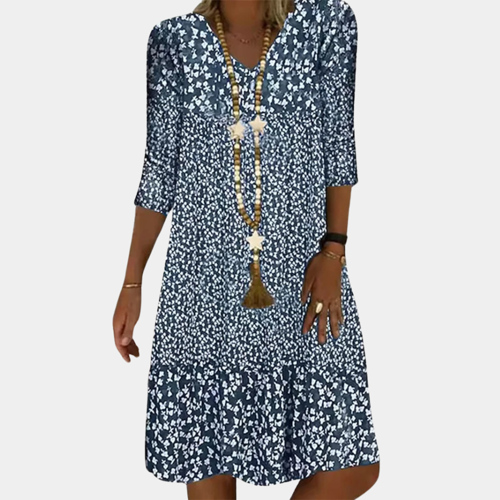 Lightweight Floral Midi Dress for Women