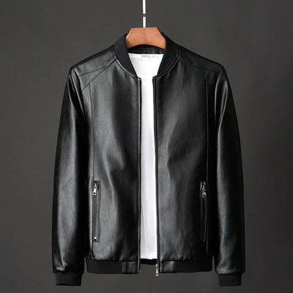 Timeless Synthetic Leather Coat - EasyApparels