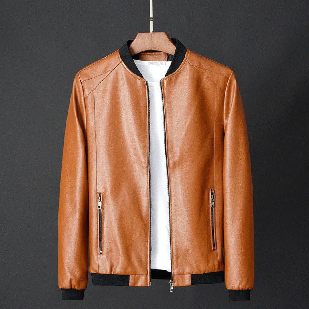 Timeless Synthetic Leather Coat