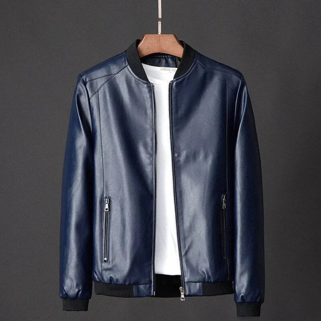 Timeless Synthetic Leather Coat