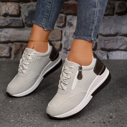 Breathable Low Top Women's Shoes - Casual Comfortable Sneakers - Vossary