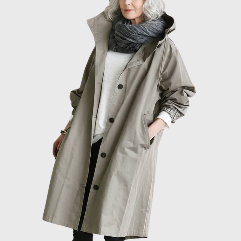 Waterproof Women's Rain Trench Coat - Vossary