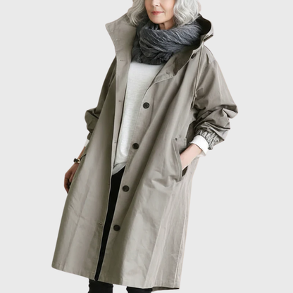 Waterproof Women's Rain Trench Coat - Vossary