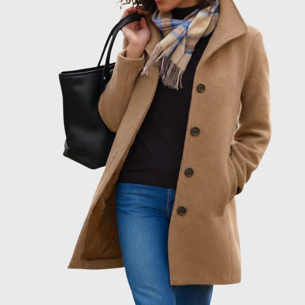 Slimming Women's Winter Trench Coat - Vossary