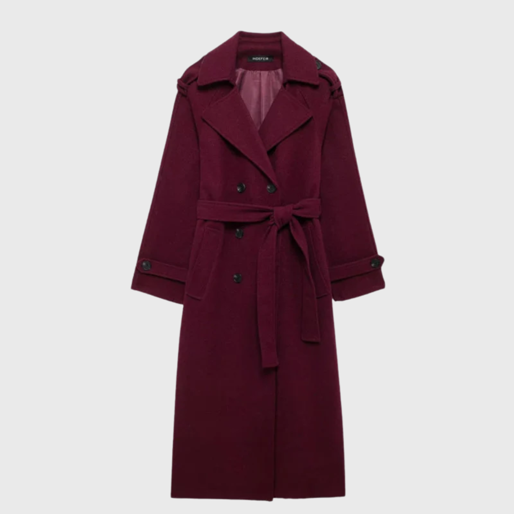 Warm Women's Long Wool Coat