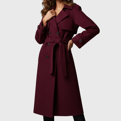 Warm Women's Long Wool Coat