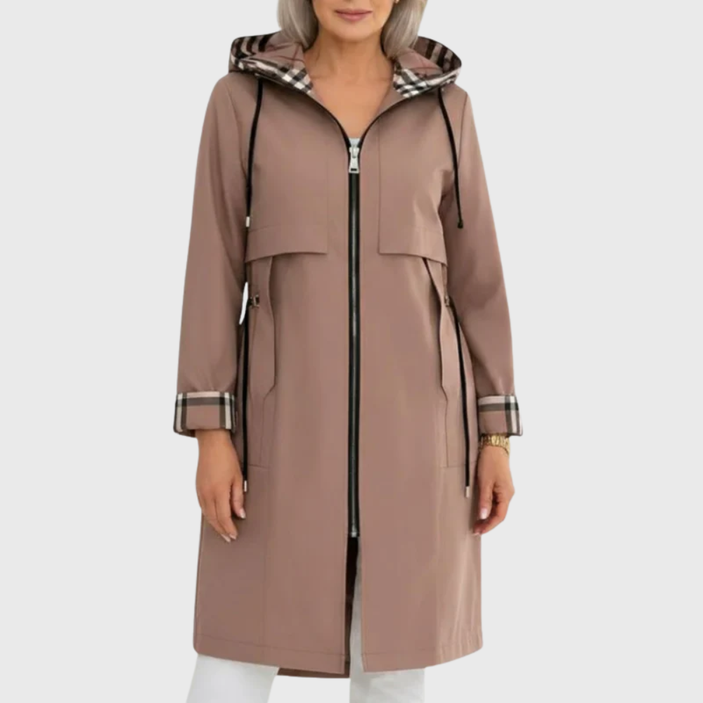 Waterproof Slim Fit Trench Coat - Vossary