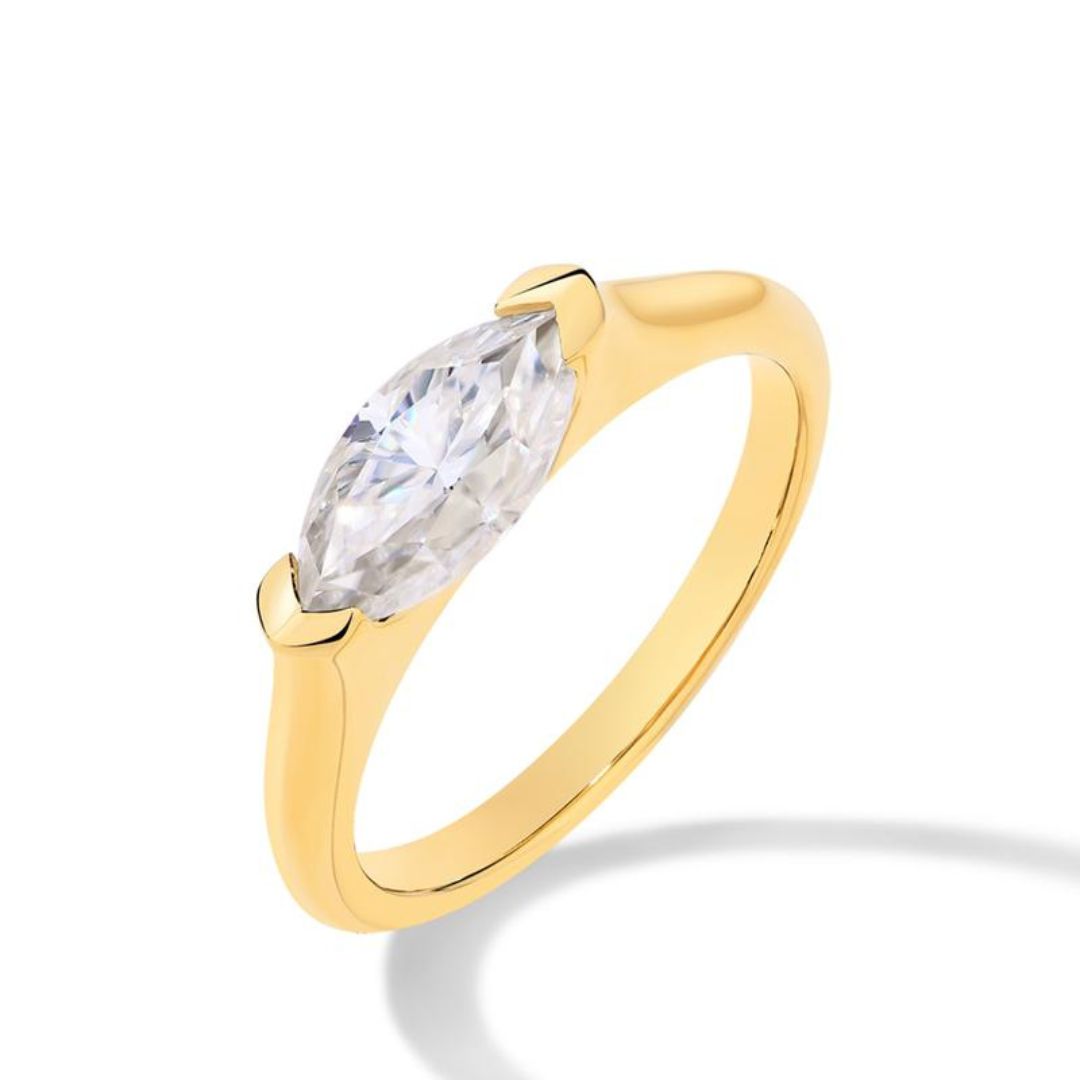 Slim Gold Band Ring - Luxicro
