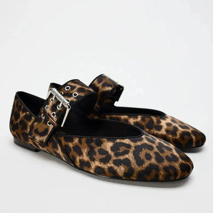 Women's Slip On Leopard Ballet Flats