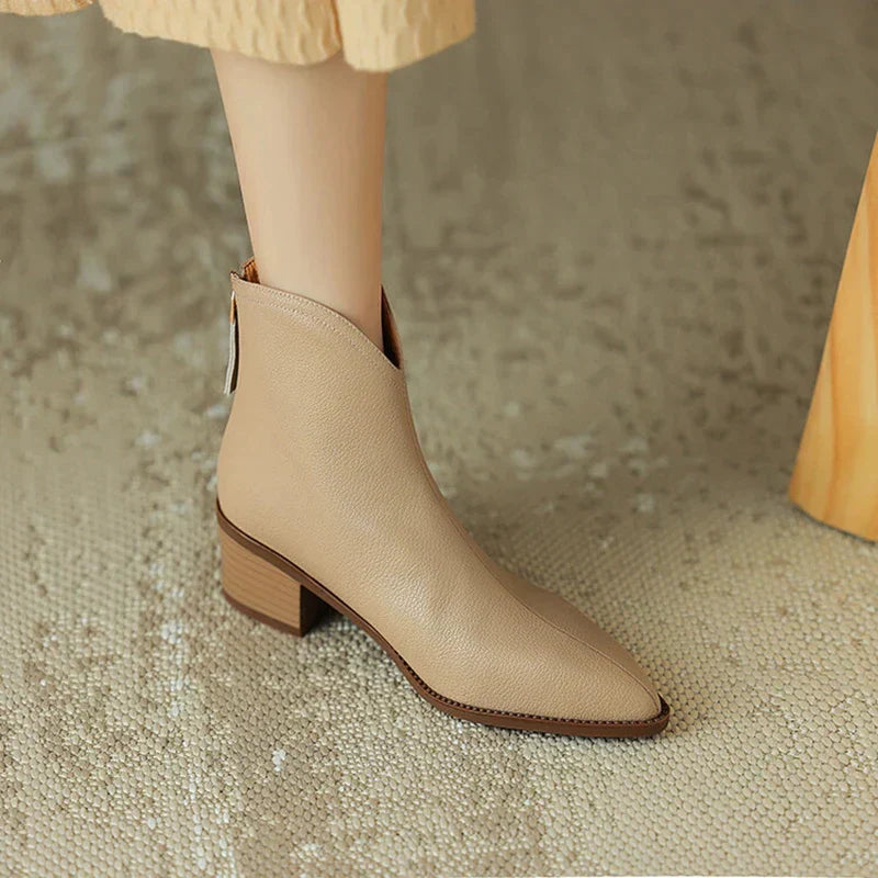 Slim Ankle Boots for Women - Elegant Classic Design - Luxicro