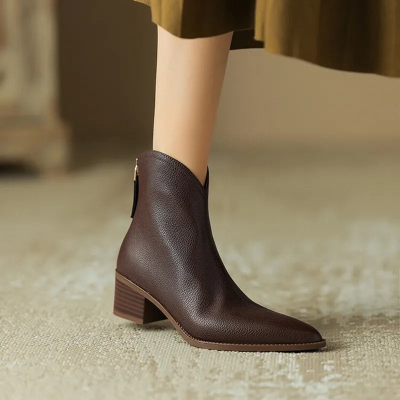 Slim Ankle Boots for Women - Elegant Classic Design