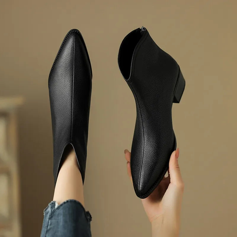 Slim Ankle Boots for Women - Elegant Classic Design