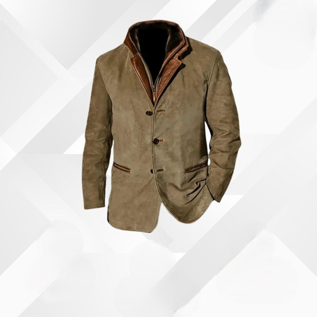 Men's Simple Button Down Winter Coat