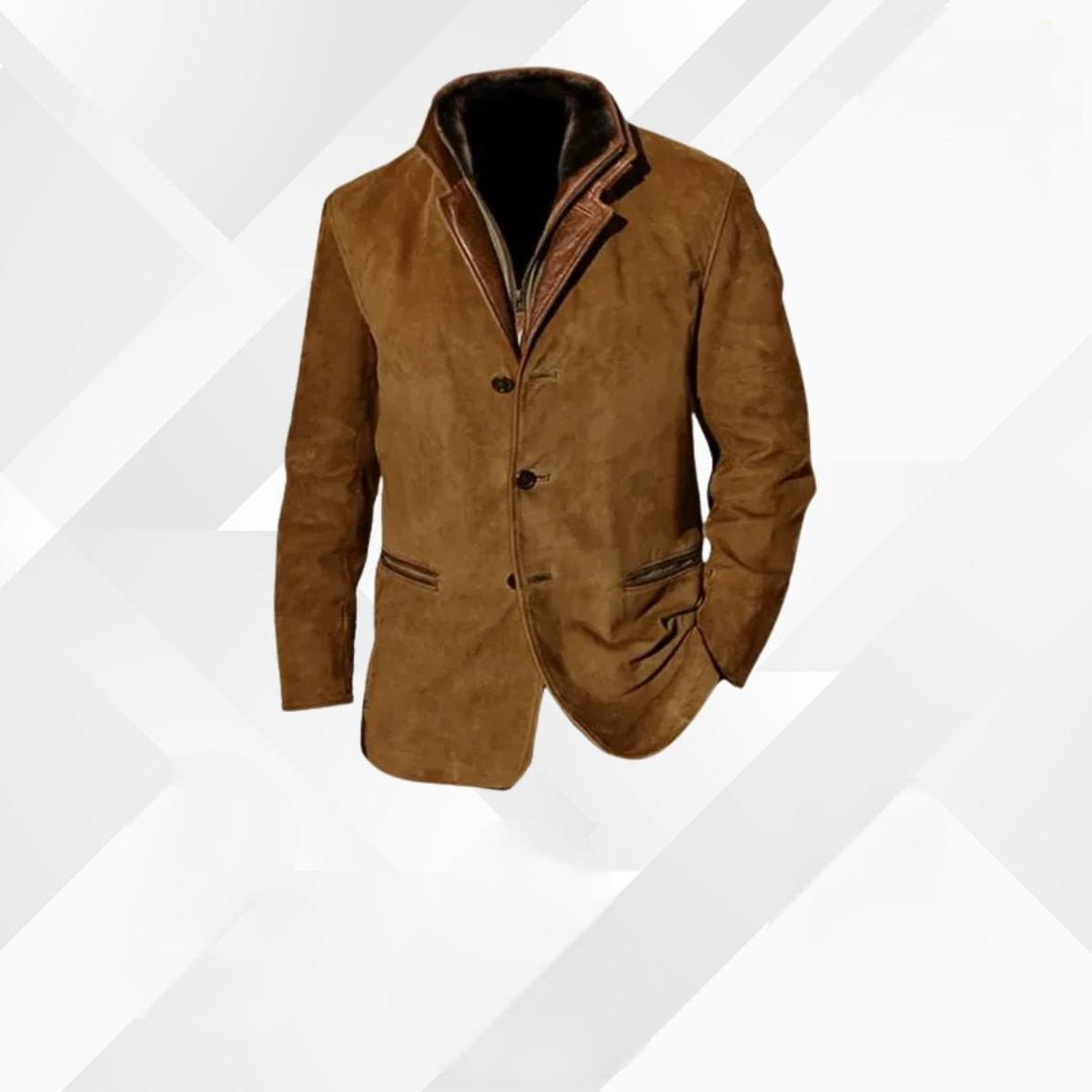 Men's Simple Button Down Winter Coat