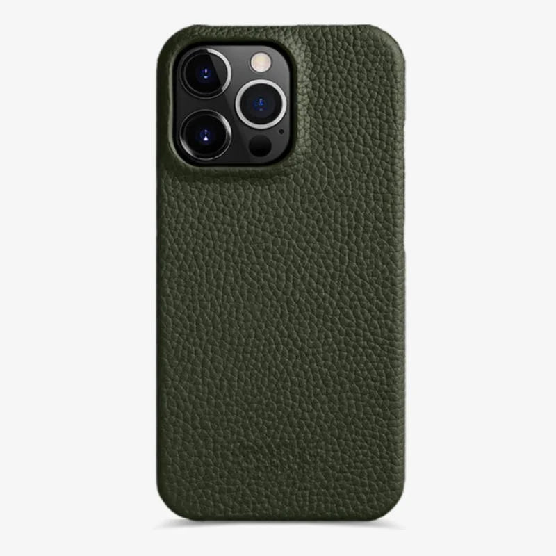 Thin Red Leather iPhone Case with Premium Grip