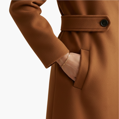 Classic Ladies Trench Coat with Button Front