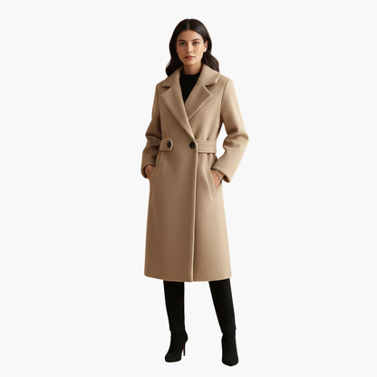 Classic Ladies Trench Coat with Button Front