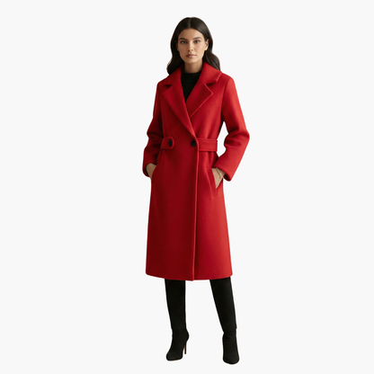Classic Ladies Trench Coat with Button Front