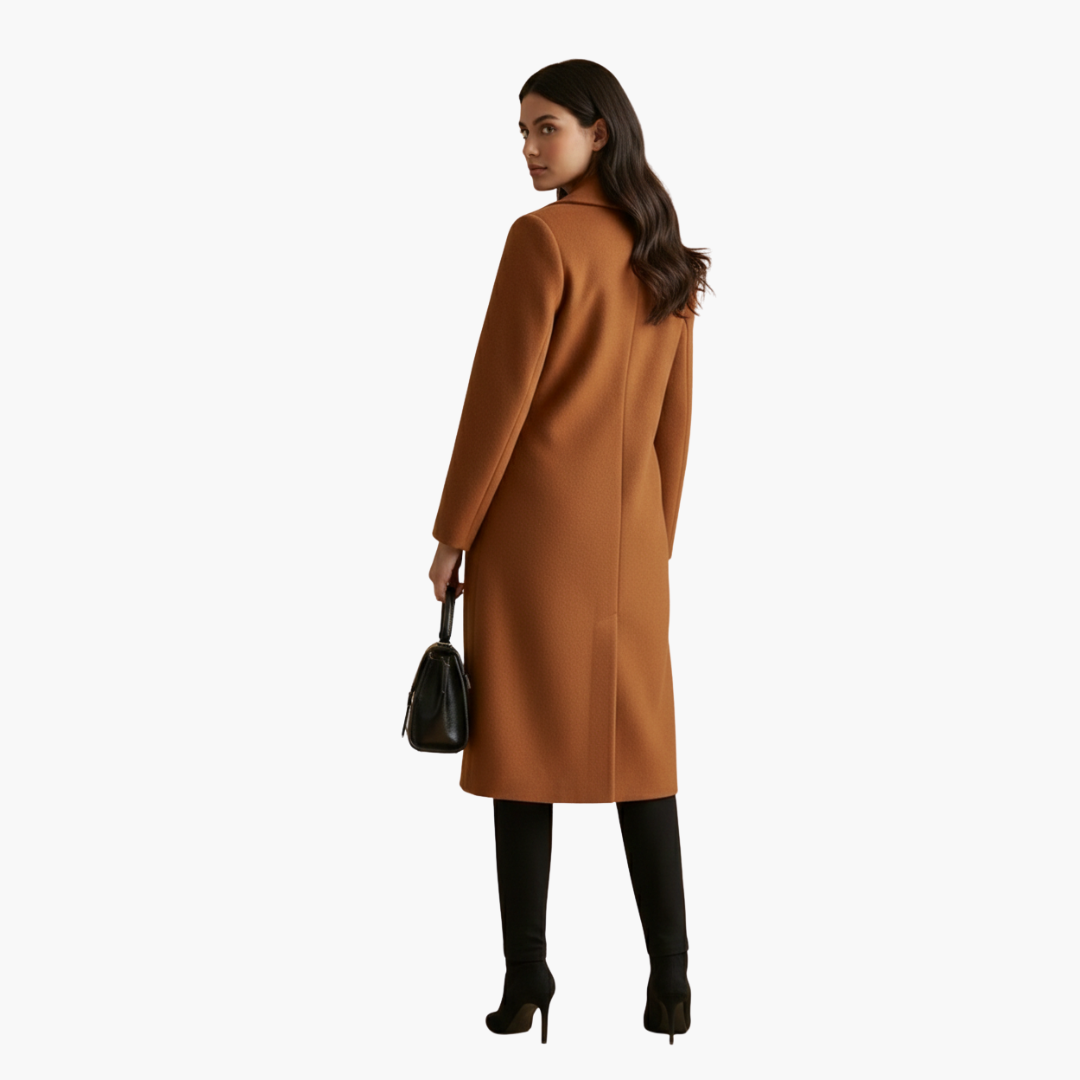Classic Ladies Trench Coat with Button Front
