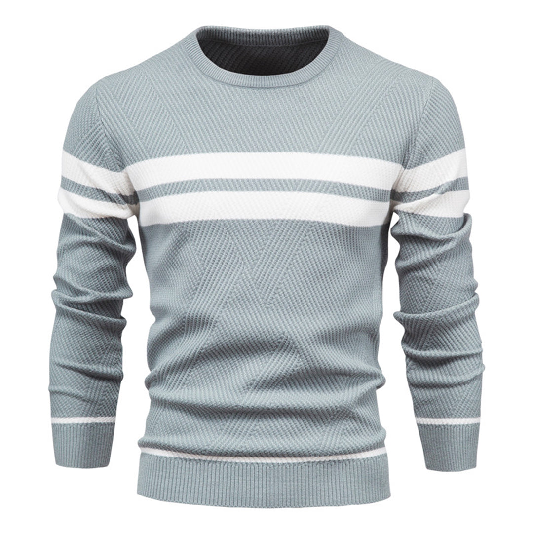 Men's Slim Fit Ribbed Sweater - EasyApparels