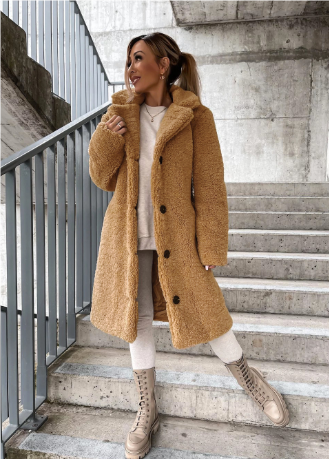 Cozy Women's Oversized Teddy Jacket